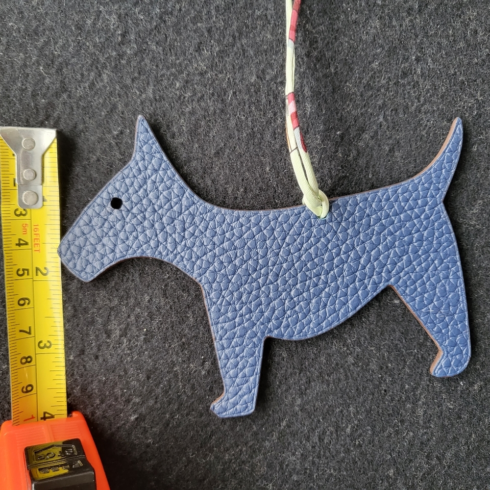 Hermes Westie Dog Charm (Navy blue), petit h collection